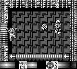 Metal Man usando Metal Blade en "Mega Man II", Game Boy.