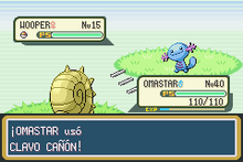 Omastar usando clavo cañón en la tercera generación.