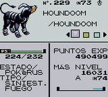 Un Houndoom infectado con Pokérus.