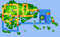 Mapa de Hoenn en RZE.