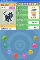 Un Luxray infectado con Pokérus en Pokémon Platino.