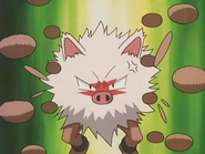 Primeape de Butch usando golpe.