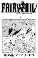 Natsu on the cover of Chapter 65