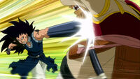 Gajeel attack Yomazu