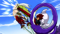 Cobra kicks Erza