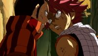 Natsu confronts Mest