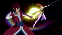 Cobra fights Erza