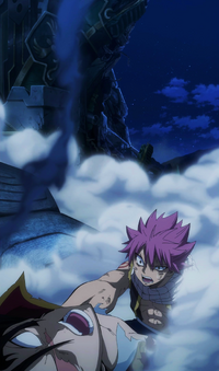 Natsu defeats Rogue