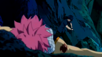 Gray hits Natsu