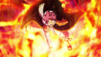 Natsu destroys Ikusa-Tsunagi