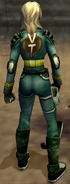 Playable character back view