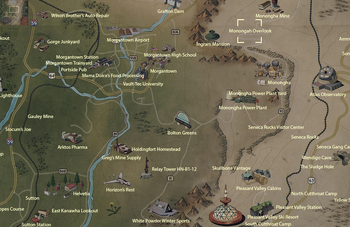 Monongah Overlook map