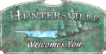 FO76 Huntersville Sign