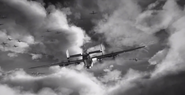 B-24 bombers in formation