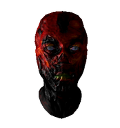 G.E.C.K. rendered face of Calis with his apparel skull removed