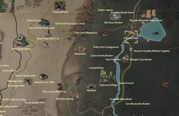 Crevasse Dam map