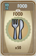 50 Food card