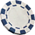 Blue poker chip