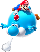 Blimp Yoshi in Super Mario Galaxy 2