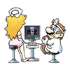 Drmario&nursepeachsticker