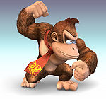 Donkey Kong (voiced by Bill Fagerbakke, ever since Patrick's voice in the SpongeBob Squarepants franchise)