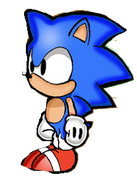 Paper Sonic (by Segavenom on DeviantArt)