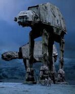 AT-AT: The All Terrain Armored Transport (AT-AT) walker, also known as the Imperial Walker, was a major part of the Galactic Empire's army. It was one of the most heavily armored land vehicles in the Imperial Army, but was also known for its relatively slow speed.