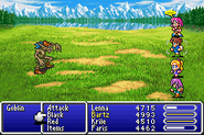 Lenna silenced in Final Fantasy V.