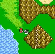 The town of Canaan on the World Map (NES).