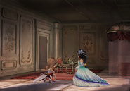 Beatrix kneels in front of Garnet.