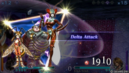 Magus Sisters using Delta Attack when summoned in Dissidia Final Fantasy.