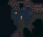 The cave's healing spring (SNES).