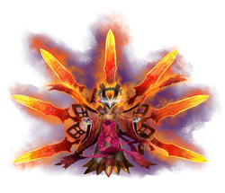 Amaterasu in Final Fantasy Explorers.