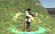 A male Hume Summoner summoning in Final Fantasy XI.