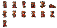 Set of Naja's sprites.