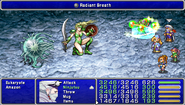 Rydia summoning in Final Fantasy IV: The After Years (PSP).