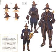 Concept art of a Black Mage.