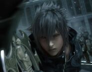 Noctis with red eyes.