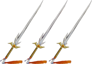 The Warrior's various swords.