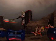 Screenshot from Dead Fantasy II—the bottles in the foreground are based on the FFXII Energy Drink Bottles.