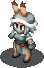 Viera Sniper sprite in Final Fantasy Tactics S.