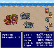 Paralyze in Final Fantasy IV (SNES).