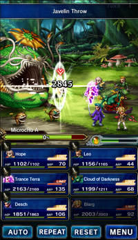 FFBE Javelin Throw