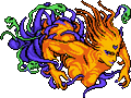 Cloud of Darkness's unbeatable encounter sprite (NES).