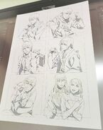 Coaster designs for Square Enix Cafe.