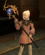 An Astrolabe held by a female Midlander.