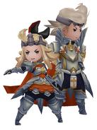 Edea and Ringabel as Templars in Bravely Default.