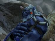 Close-up of Kimahri in Final Fantasy X-2.