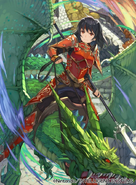 Artwork of Eda in Fire Emblem 0 (Cipher) by Tetsu Kurosawa.