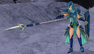 Nephenee's battle model as a Sentinel in Radiant Dawn.